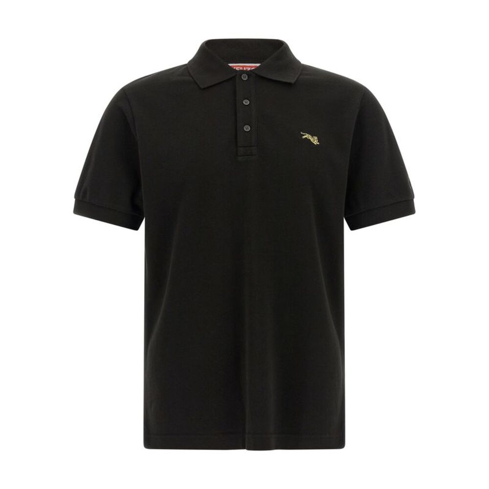 Kenzo Black Cotton Polo Men's Shirt